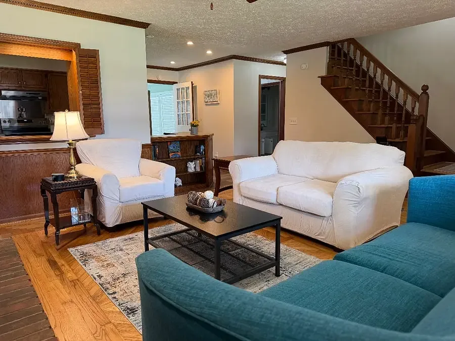 Warm furnished living room