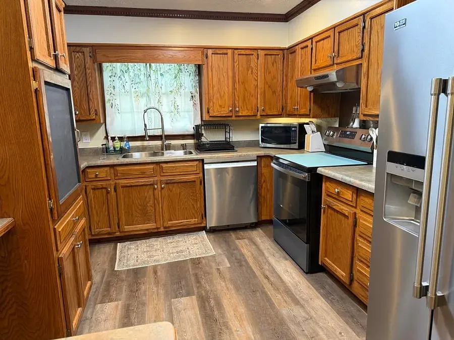 Kitchen appliances and cabinetry