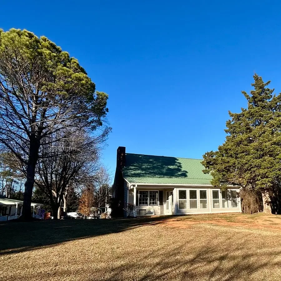 Wide front exterior and lawn