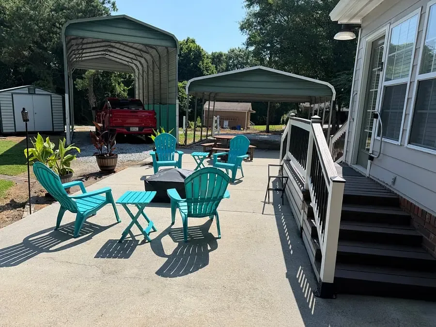 Outdoor patio seating